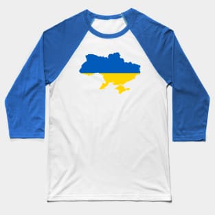 Ukrainian Map Baseball T-Shirt